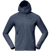 Bergans - Rabot Merino Tech Midlayer Hoodie - Merinohoodie L, blauw