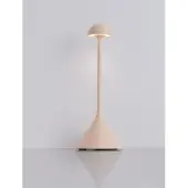 Nova Luce Tafellamp Dalt zand bruin oplaadbaar met USB