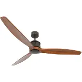 Beacon Houten plafondventilator met brons Airfusion Akmani Ø 152cm