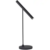 Pure LED-tafellamp Tutua, dimbaar, zwart, Werkkamer / Kantoor, metaal, Modern, LED tafellamp