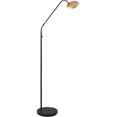 Masterlight Vloerlamp Scala Flex zwart nikkel/mat goud