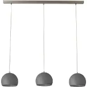 Masterlight Betongrijze eettafel hanglamp Concepto 3x20