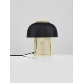 Lyora Tafellampje Sqube zwart met goud