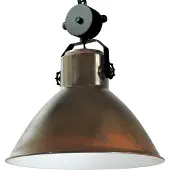 Masterlight Landelijke industrie hanglamp Industria 44 Block koperbruin met zwart