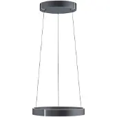 Paul Neuhaus Ronde hanglamp Pure E-Clipse grijs Ø 50cm