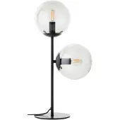 Brilliant Ariol - Tafellamp - Glas - 2xE14 Max. 40W - Zwart