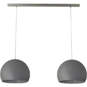 Masterlight Betongrijze eetkamerlamp Concepto 2x40