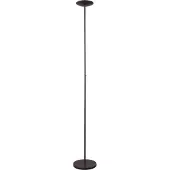 Masterlight Vloerlamp Scala zwart nikkel uplight