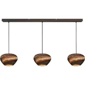 Masterlight 3-lichts hanglamp Cartone met Ø29 Think Paper kappen