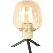 Steinhauer Tafellamp Reflexion 2683ME Messing – Amber glas 23 cm