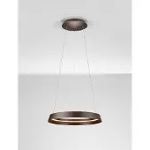 Nova Luce Design hanglamp Ormi Ø 45cm koffie bruin
