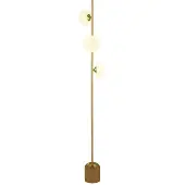 Searchlight Gouden vloerlamp Pebble
