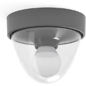 Lyora Antracieten plafondlamp Nook voor buiten