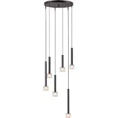 Masterlight Led hanglamp Fabro 6-lichts - dappled oil