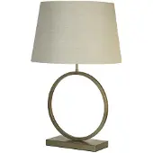 Searchlight Tafellamp Elegant brons met creme kap