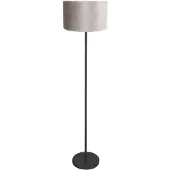 Steinhauer Zwarte Vloerlamp Noor Met Grijze Kap