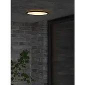 Nordlux LED plafondlamp | Ø 29.5 cm | Oja | 3000K | 1600 lumen | IP54 | 14W | Zwart