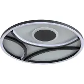 Searchlight Plafonniere Zendisc zwart