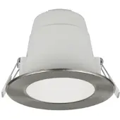 TRIO Led inbouwspot | Rond | Virunga | Nikkel | Ø 95mm | 2300-3000-4000K | IP44 | 6W