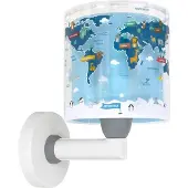 DALBER Kinderkamer Wandlamp Kids World Blauw