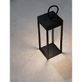 Nova Luce Zwarte tafellamp Lucia oplaadbaar