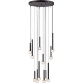 Masterlight Led hanglamp Fabro 12-lichts - dappled oil