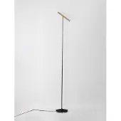 Lyora Design Vloerlamp Prato Zwart Met Mokka Bruin