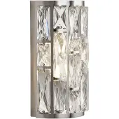 Searchlight Wandlamp kristal Bijou, dimbaar, helder / transparant, Woon-/ Eetkamer, Kristal, Wandlamp