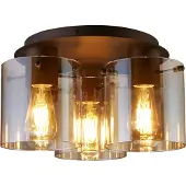 Searchlight Plafondlamp 3-lichts Sweden mocha bruin