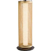 Searchlight Tafellamp Thread zwart met goud mesh