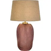 Searchlight Schemerlamp Amethyst roze glas