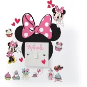 Worlds Apart Muurstickers Minnie Mouse - Lichtschakelaar