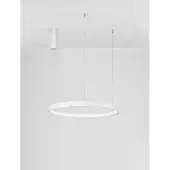 Lyora Ronde hanglamp Perrine wit Ø 60cm