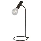 Searchlight Tafellamp Dulwich, dimbaar, zwart, Woon-/ Eetkamer, metaal, Modern, Tafellamp