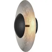 Masterlight Wandlamp Zyan zwart met zilver