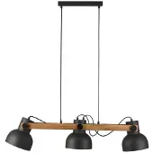 JUST LIGHT CUP 2.0 Hanglamp, E27, max. 60W, 3-voudig, zwart, 15743-18