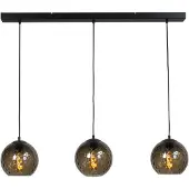 Masterlight Zwarte hanglamp Baloton 3x E27