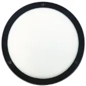 Albert Moderne wandlamp Rondo 25cm zwart