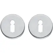 Intersteel rozetten met sleutelgat verdekt 49x7mm - chroom mat