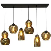 Masterlight Glazen eetkamer hanglamp Quinto 6