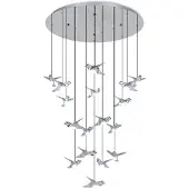 Eglo 17-lichts hanglamp Paratebueno 1 chroom rond