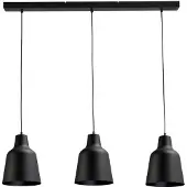 Masterlight Leuke eettafellamp zwart Concepto 3x26