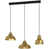 Stars of Light Gouden hanglamp Savarna met 3 kappen