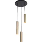 Highlight Ronde Pendel Hanglamp Perugia Mat Goud 3x Gu10