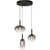 Masterlight Hanglamp Lido Smoke 3lichts Rond