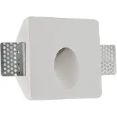 Artdelight Wandlamp Gips trimless stuc vierkant wit