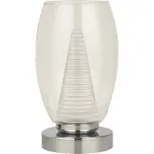 Searchlight Tafellamp Cyclone chroom met helder glas