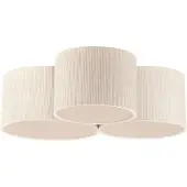 JUST LIGHT Plafondlamp Green Duro, dimbaar, crème / amber, Woon-/ Eetkamer, Textiel / Stof / Zijde, plafondlamp