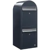 Bobi Brievenbus Duo 7016 I Donkergrijs