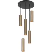 Highlight Ronde Pendel Hanglamp Perugia Mat Goud 5x Gu10